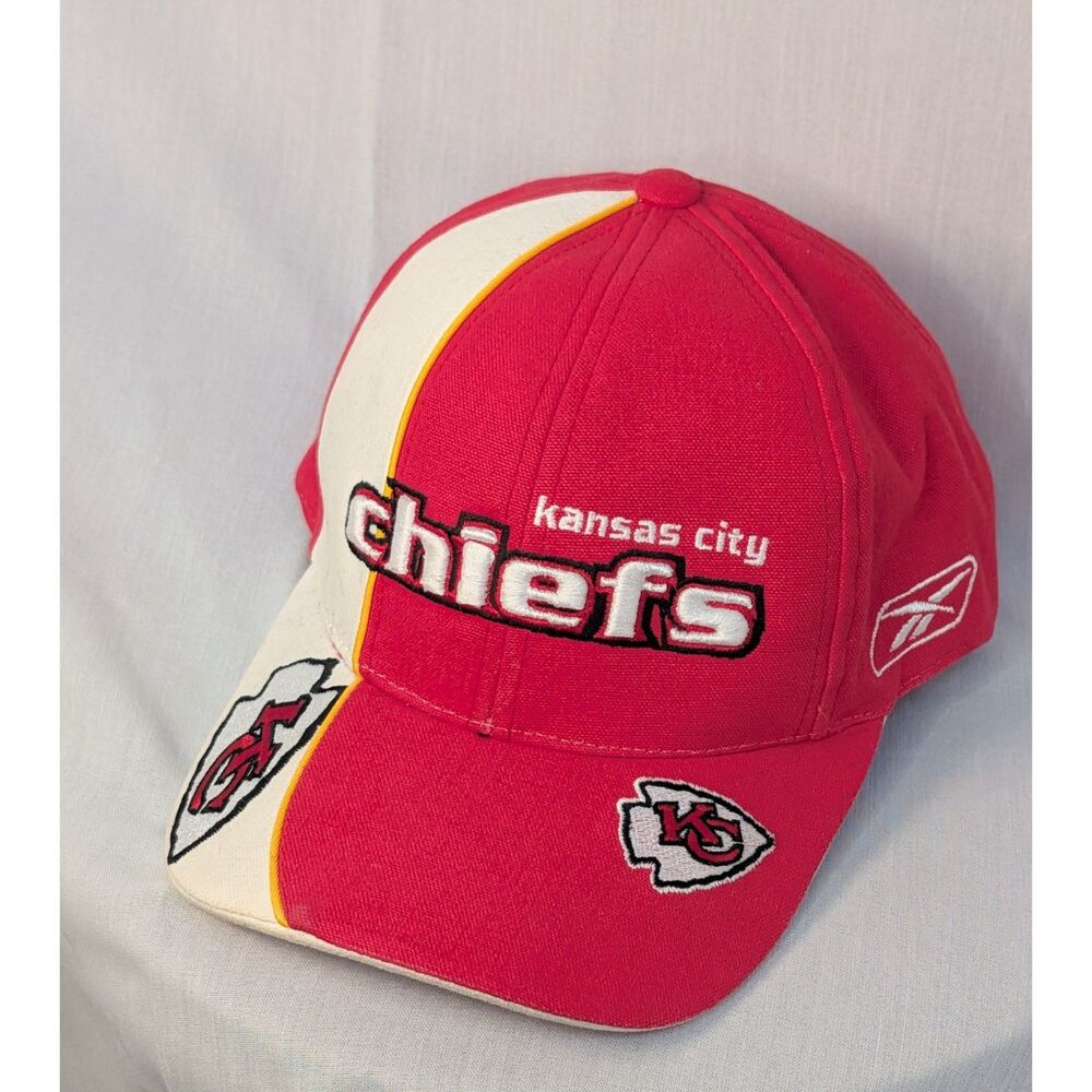 Kansas City Chiefs Hat NFL Reebok Adjustable Red Cap Embroidered Pro Line